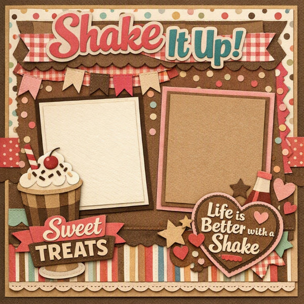 Shake It Up!-Premade Scrapbook Page