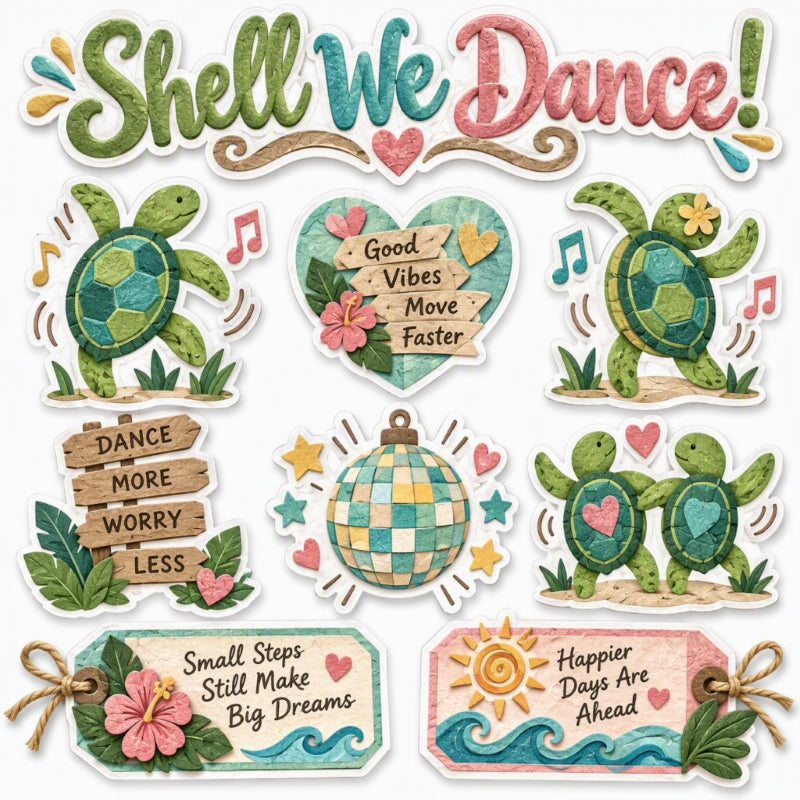 Shell We Dance!-Premade Cut-Out Page