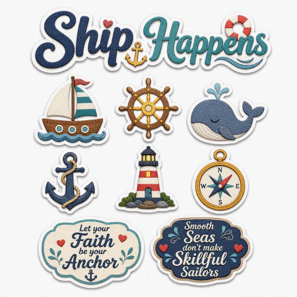 Ship Happens-Premade Cutout Set