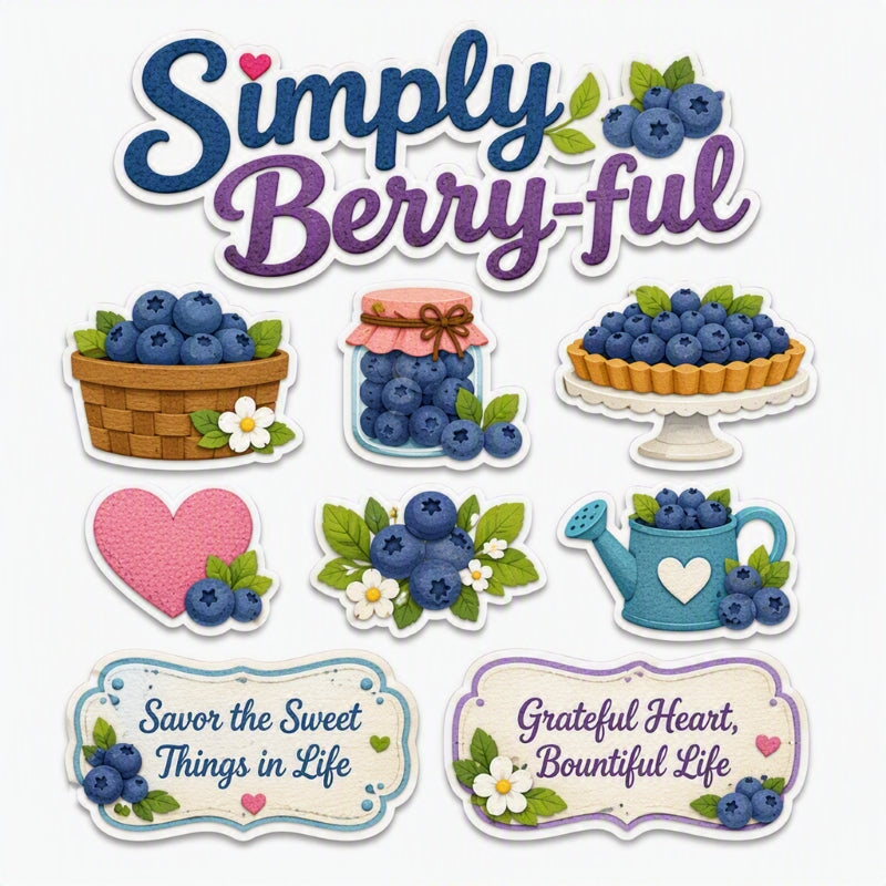 Simply Berry-ful-Premade Cutout Set