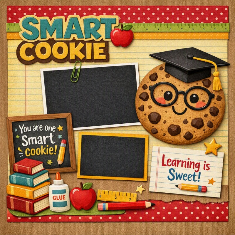 Smart Cookie-Premade Scrapbook Page