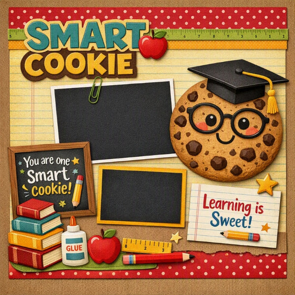 Smart Cookie-Premade Scrapbook Page