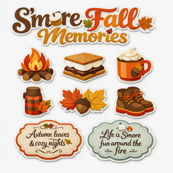 S'more Fall Memories-Premade Cutout Set