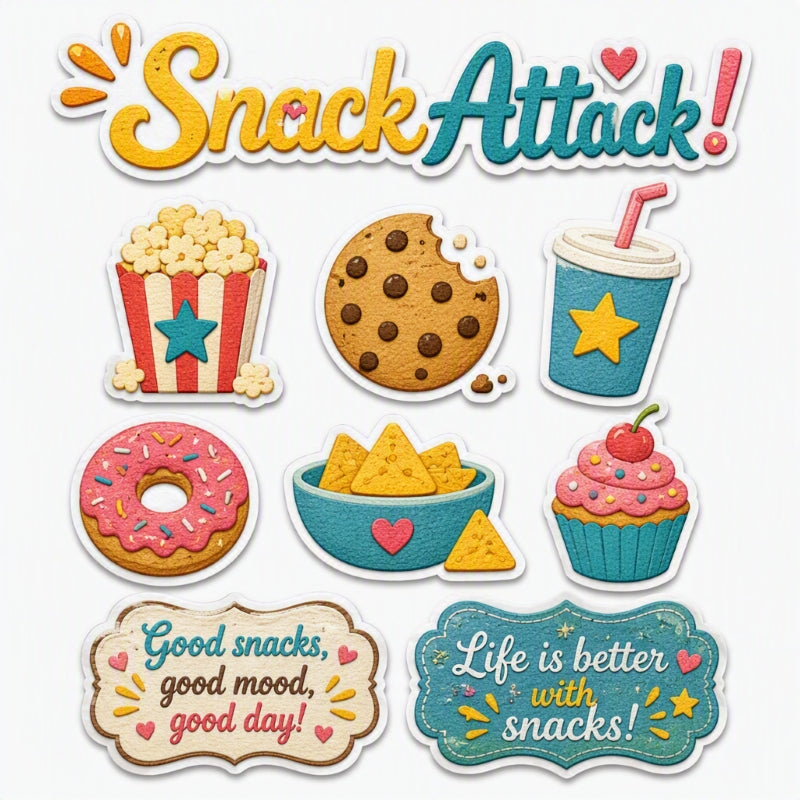 Snack Attack!-Premade Cutout Set