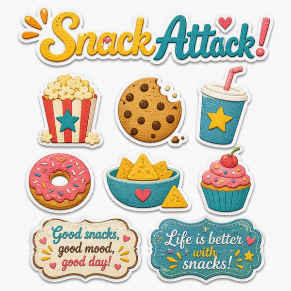 Snack Attack!-Premade Cutout Set