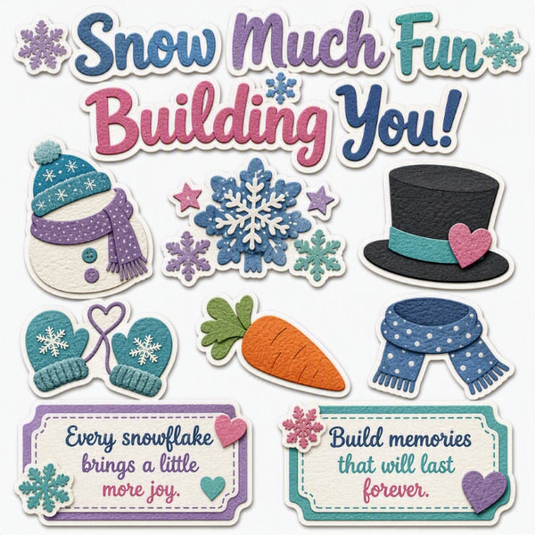 Snow Much Fun Building You!-Premade Cutout Set