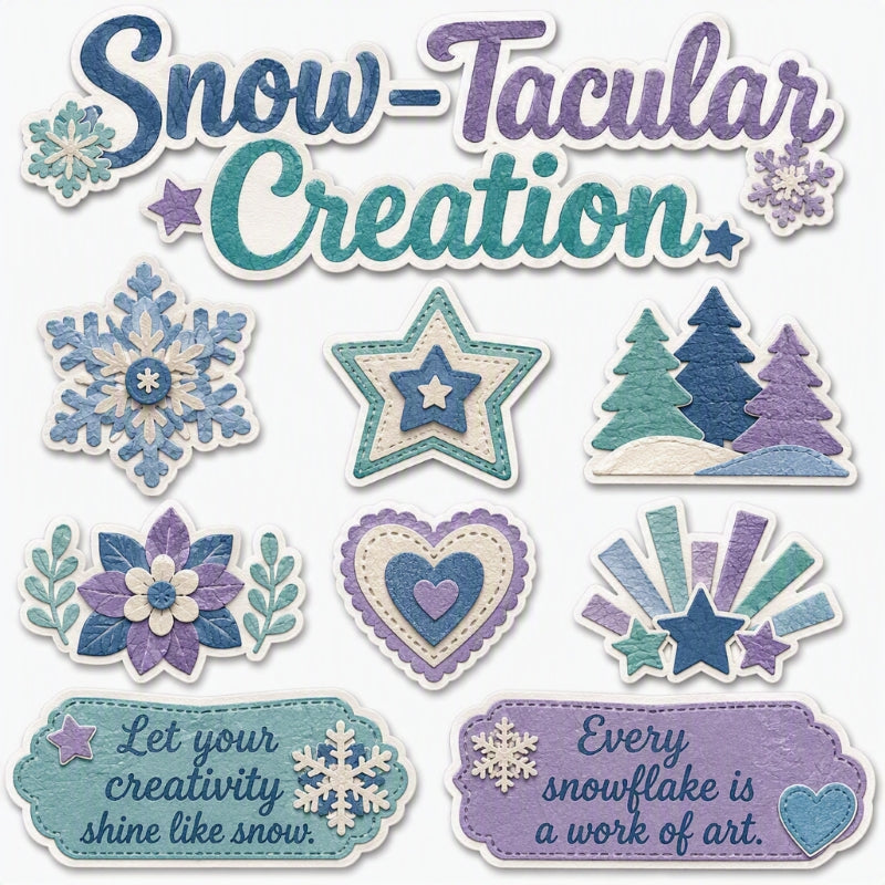 Snow-Tacular Creation-Premade Cutout Set