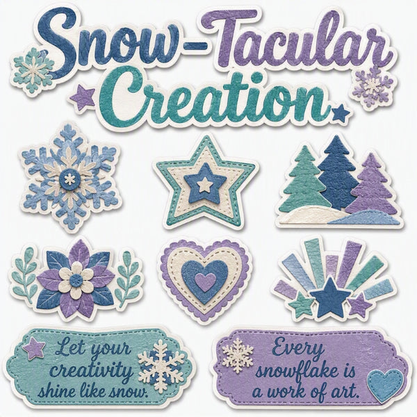 Snow-Tacular Creation-Premade Cutout Set