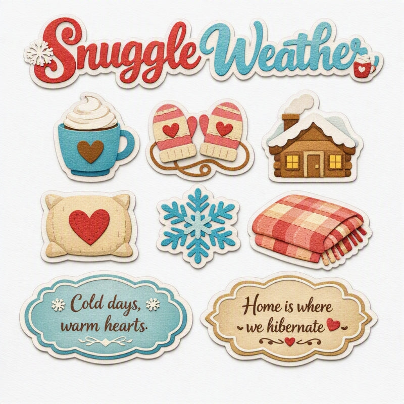 Snuggle Weather-Premade Cutout Set