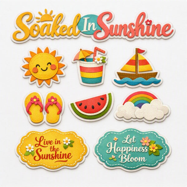 Soaked In Sunshine-Premade Cutout Set