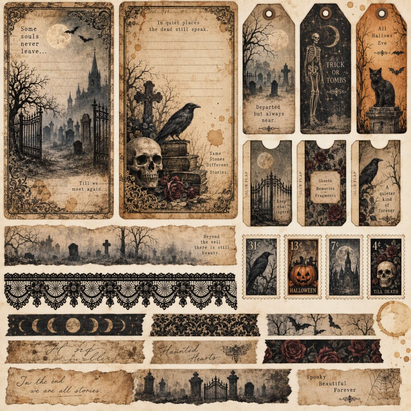 Some Souls Never Leave-Premade Junk Journal Page