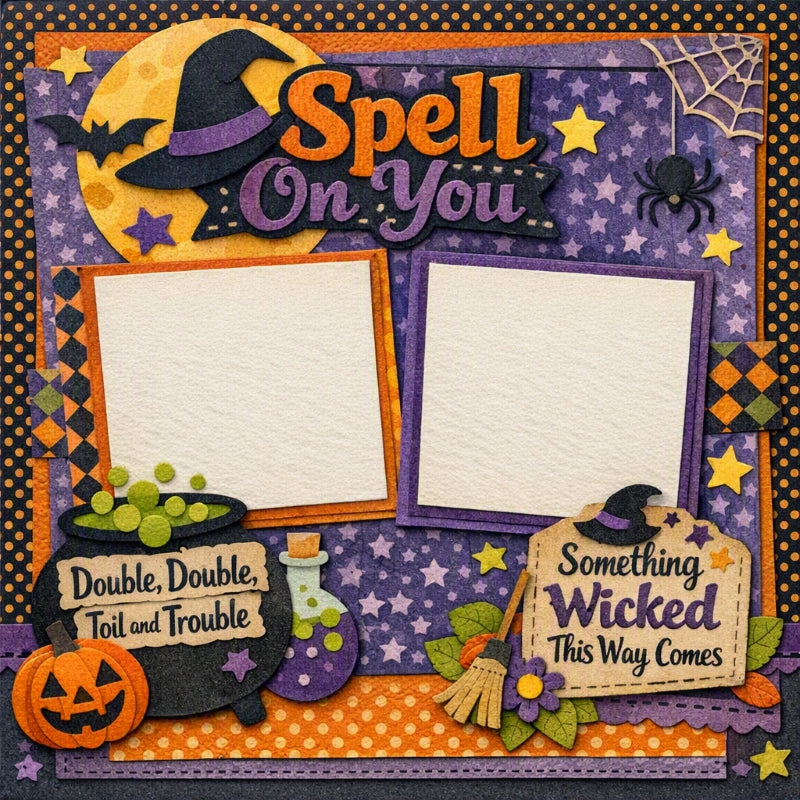 Spell On You-Premade Scrapbook Page