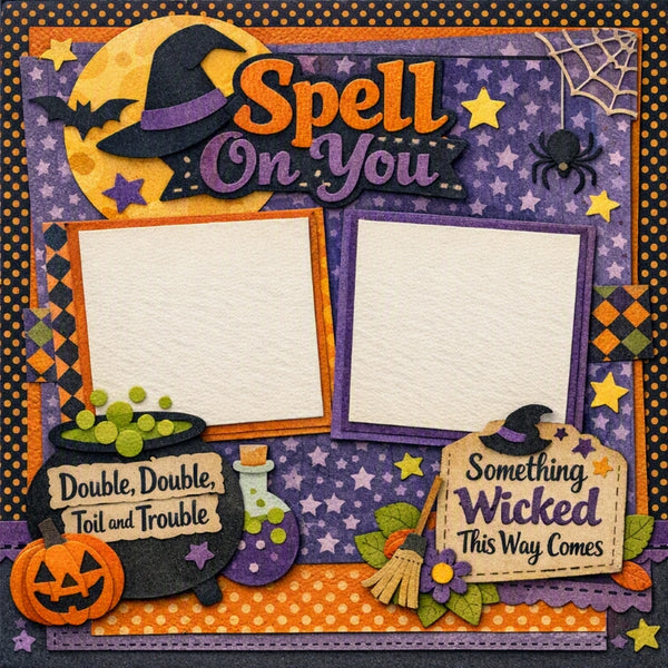 Spell On You-Premade Scrapbook Page