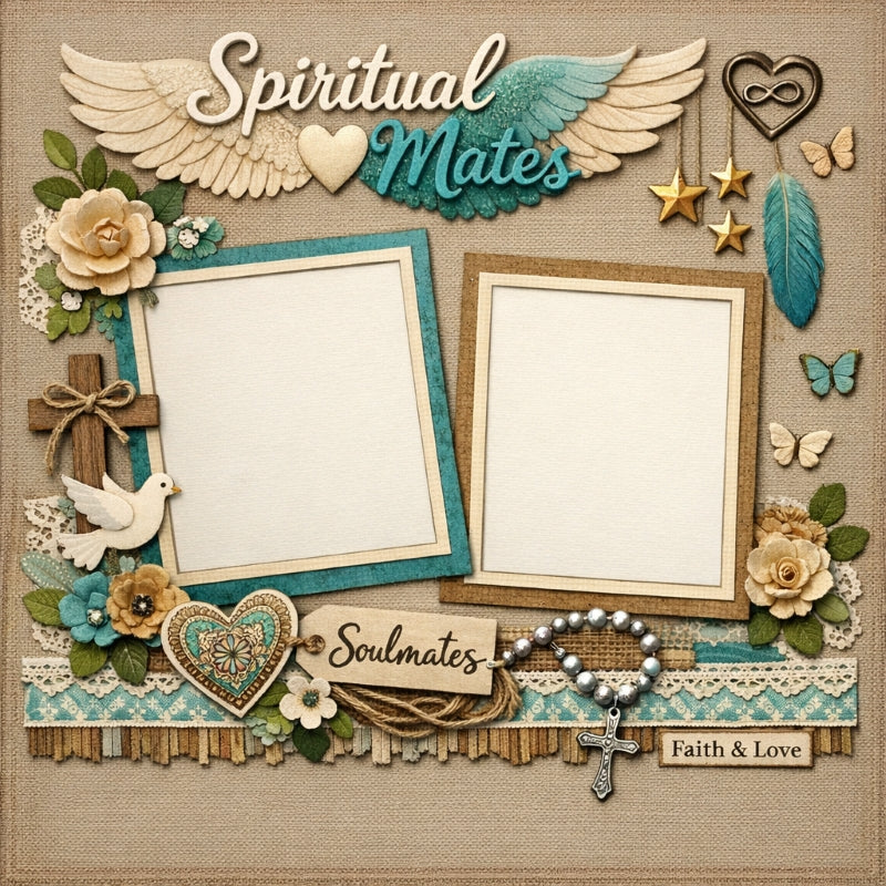 Spiritual Mates-Premade Scrapbook Page