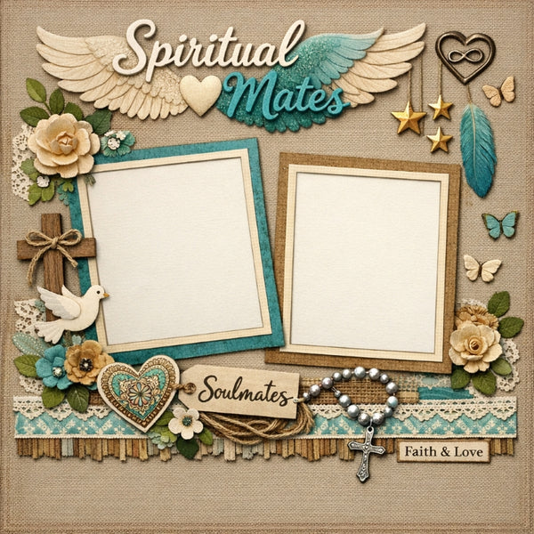 Spiritual Mates-Premade Scrapbook Page
