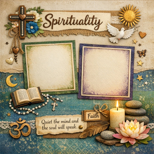 Spirituality-Premade Scrapbook Page