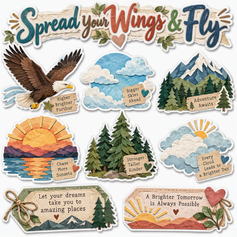 Spread Your Wings & Fly-Premade Cut-Out Page