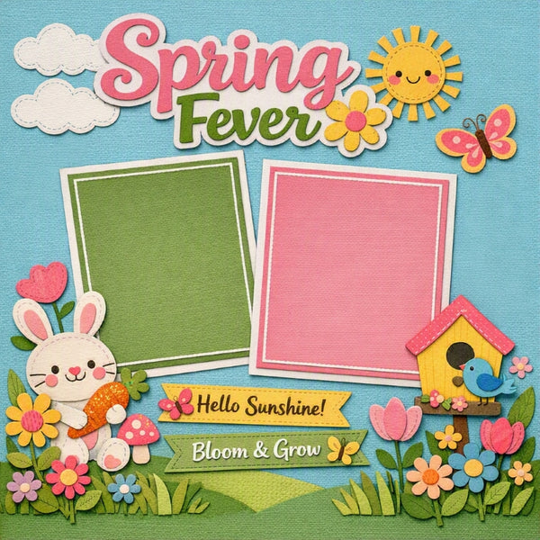 Spring Fever-Premade Scrapbook Page