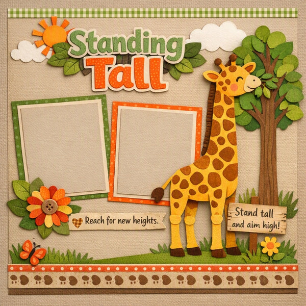 Standing Tall-Premade Scrapbook Page