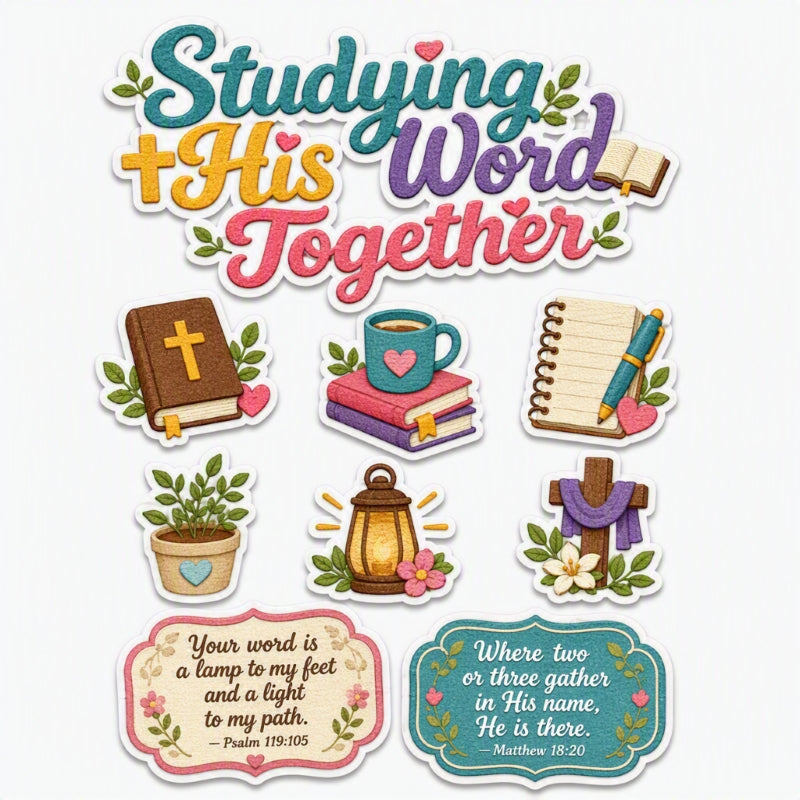 Studying His Word Together-Premade Cutout Set