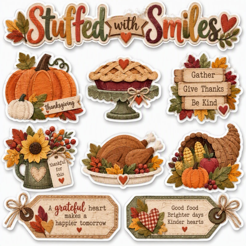 Stuffed with Smiles-Premade Cutout Set