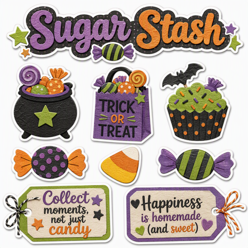 Sugar Stash-Premade Cutout Set