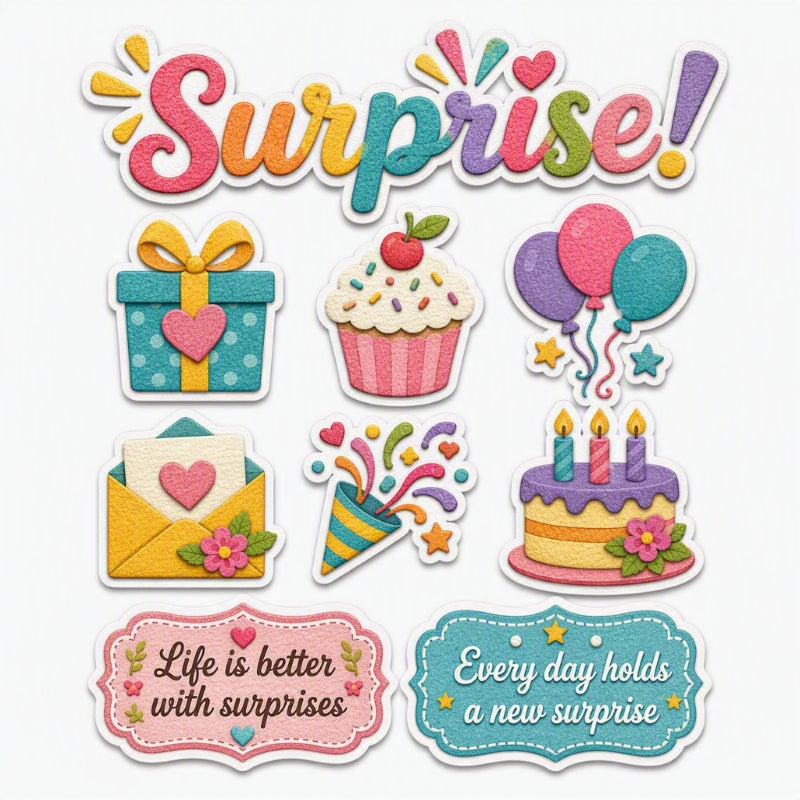 Surprise!-Premade Cutout Set