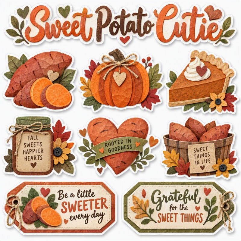 Sweet Potato Cutie-Premade Cutout Set