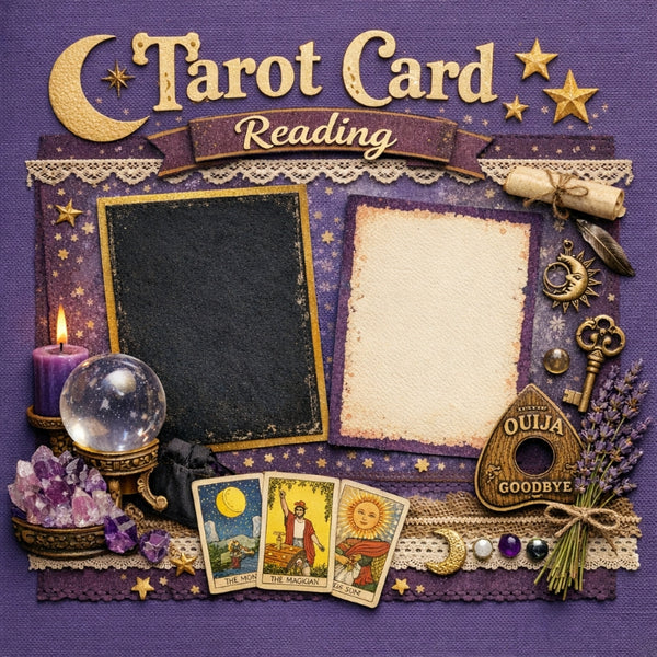 Tarot Card Reading-Premade Scrapbook Page