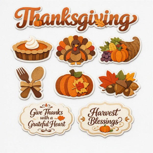 Thanksgiving-Premade Cutout Set