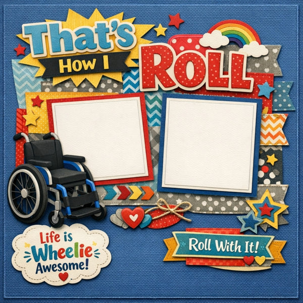 That's How I Roll-Premade Scrapbook Page