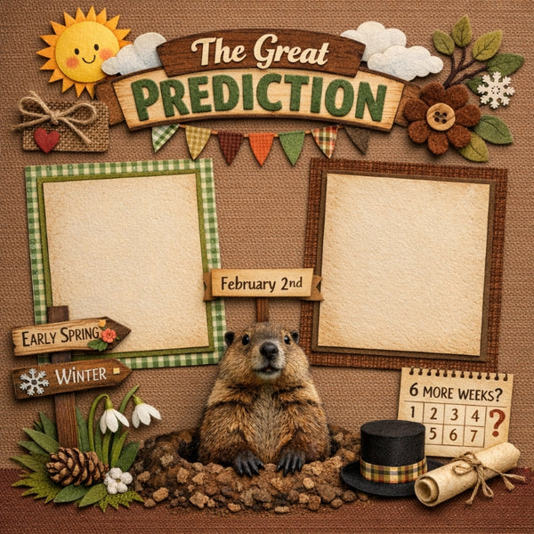 The Great Prediction-Premade Scrapbook Page