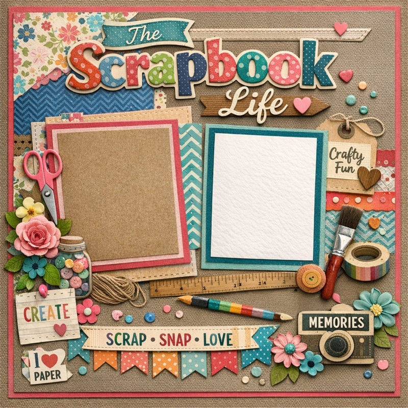 The Scrapbook Life-Premade Scrapbook Page