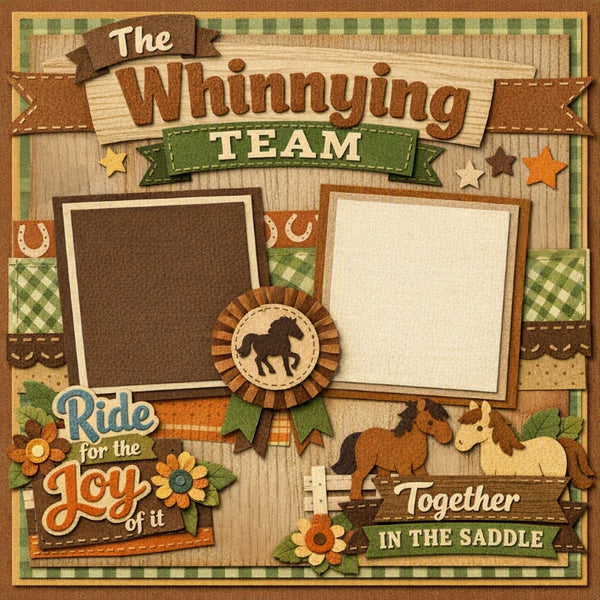 The Winnying Team-Premade Scrapbook Page