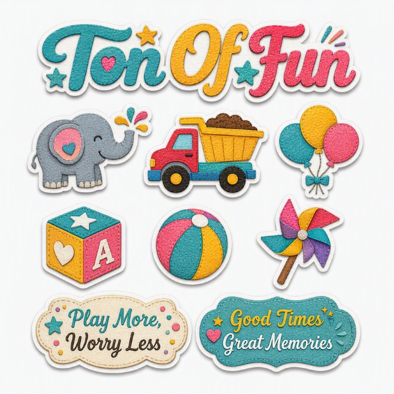 Ton Of Fun-Premade Cutout Set