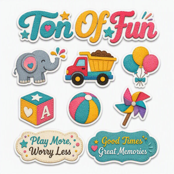 Ton Of Fun-Premade Cutout Set