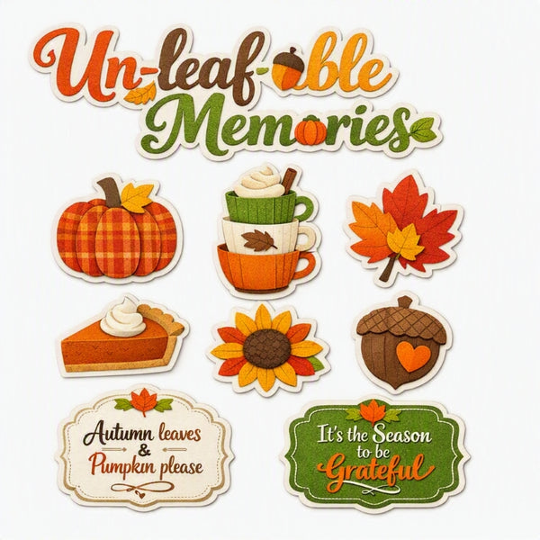 Un-leaf-able Memories-Premade Cutout Set
