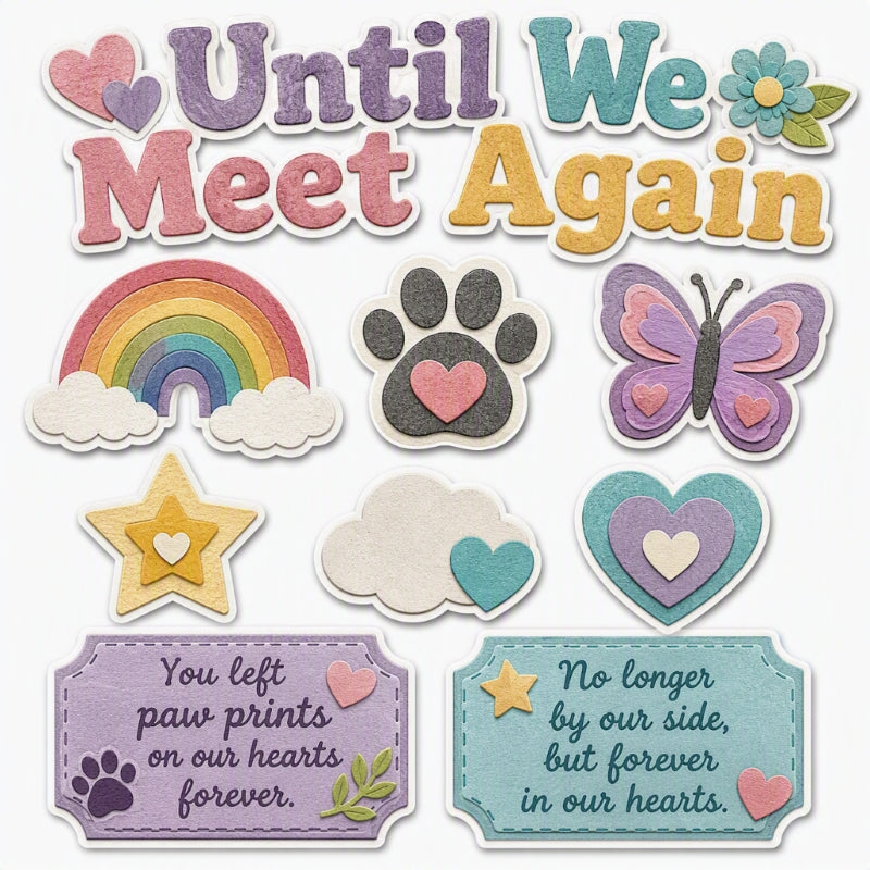 Until We Meet Again-Premade Cutout Set