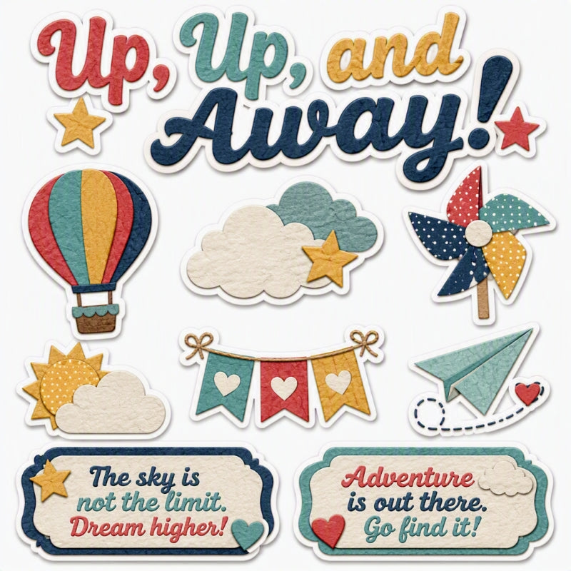 Up, Up, and Away!-Premade Cutout Set