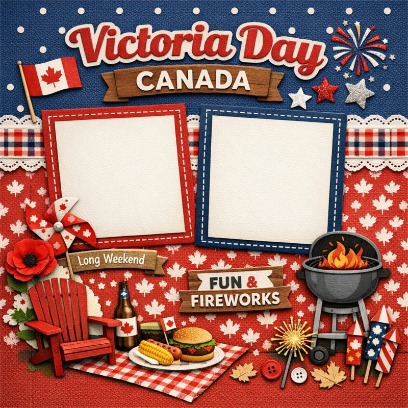 Victoria Day-Premade Scrapbook Page