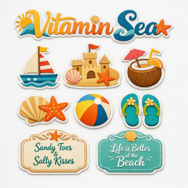 Vitamin Sea-Premade Cutout Set