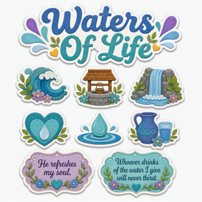 Waters Of Life-Premade Cutout Set