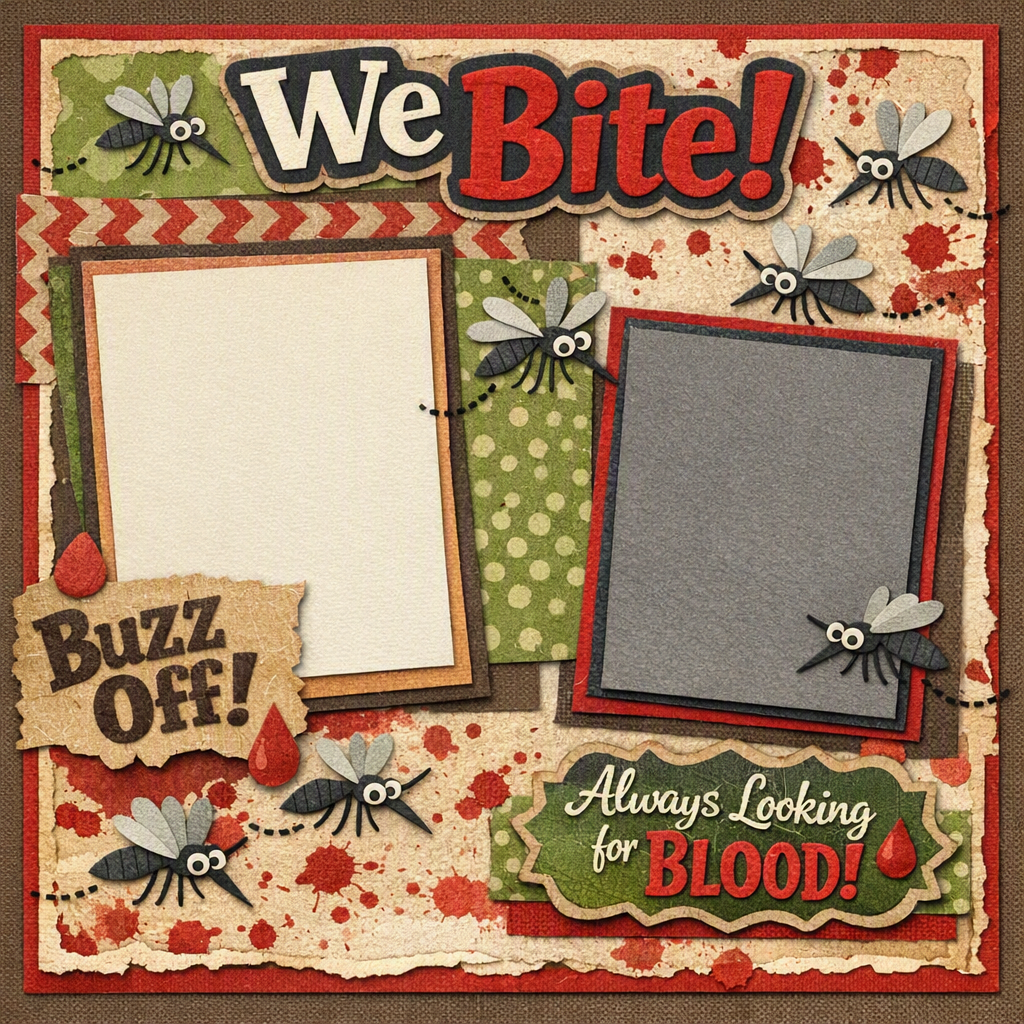 We Bite!-Premade Scrapbook Page