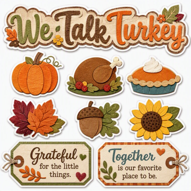 We Talk Turkey-Premade Cutout Set