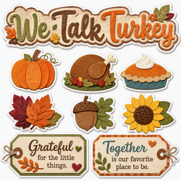 We Talk Turkey-Premade Cutout Set