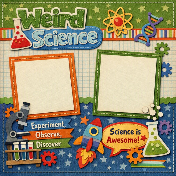 Weird Science-Premade Scrapbook Page