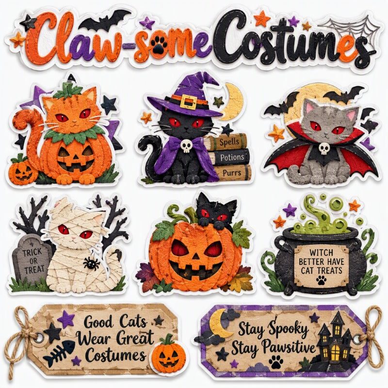 Claw-some Costumes-Premade Cutout Set