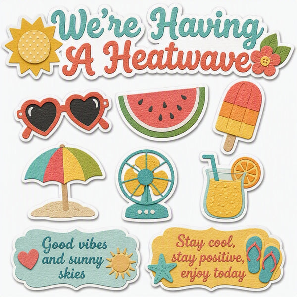 We're Having A Heatwave-Premade Cutout Set