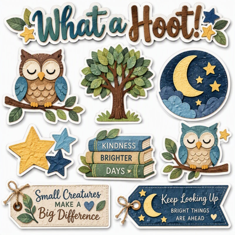 What a Hoot!-Premade Cut-Out Page