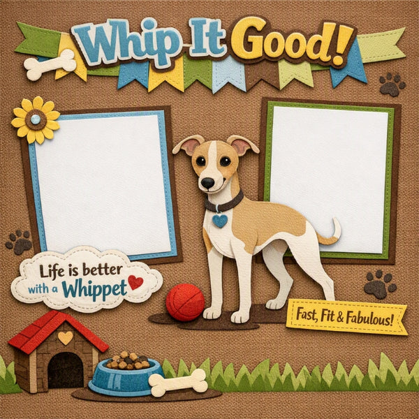 Whip It Good!-Premade Scrapbook Page